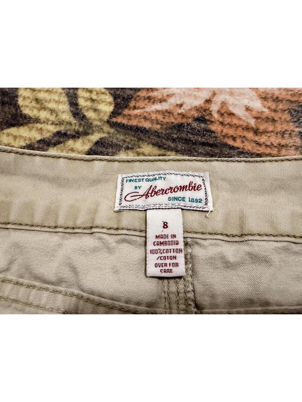 Vintage Abercrombie Khaki Cargo Mini Skirt Women’s Size 8 Y2K Utility Skirt - Picture 3 of 3